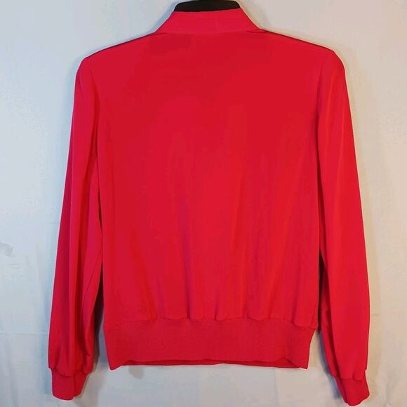 VTG Philippe Marques Sweater Size 10 Hot Pink Gemstone Collared Button Up L/S - Picture 5 of 10